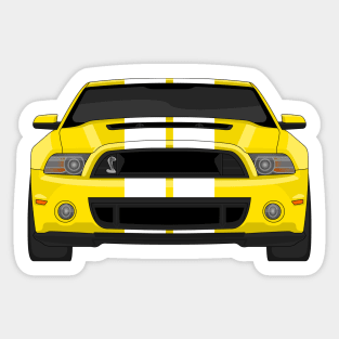 MUSTANG SHELBY GT500 YELLOW Sticker